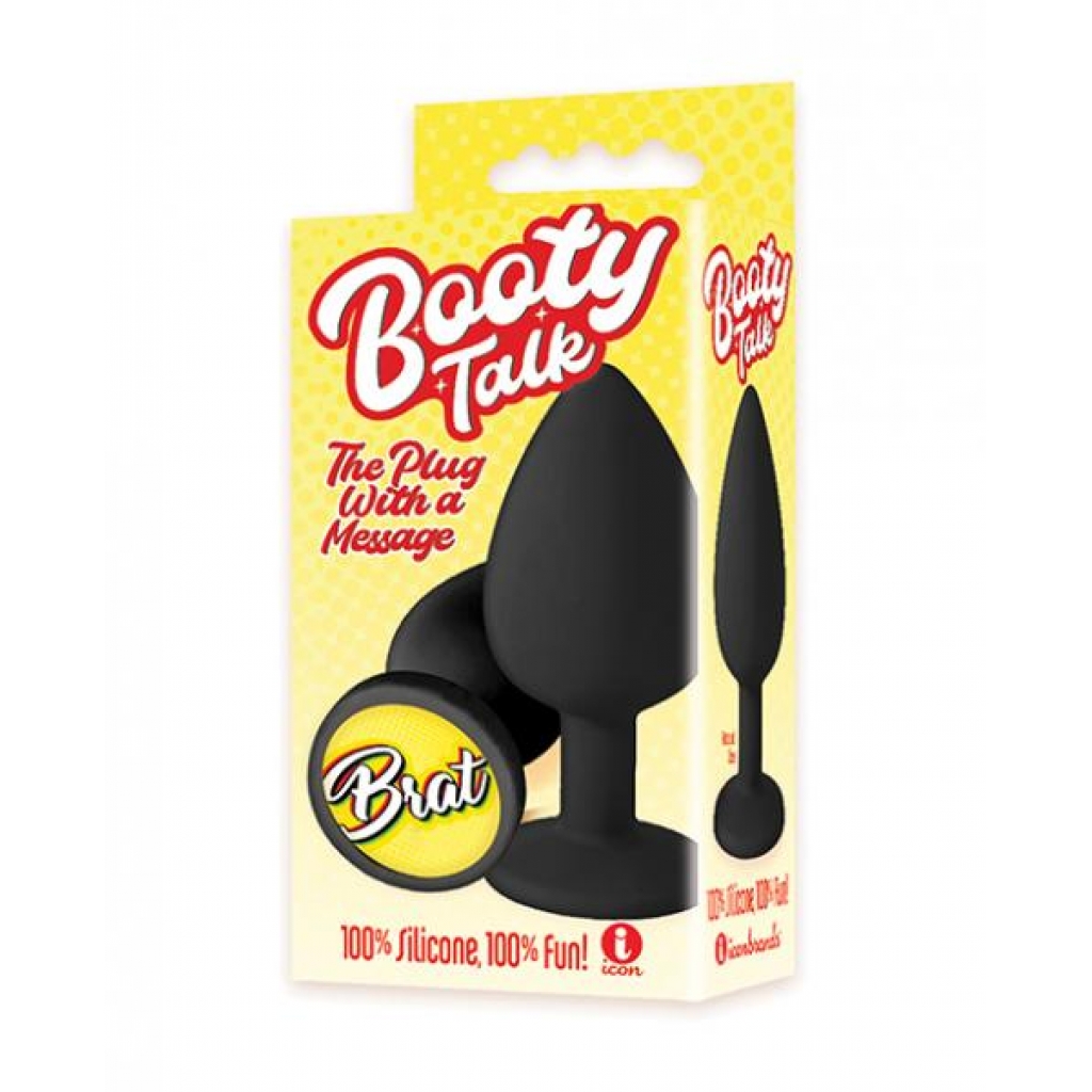 The 9's Booty Talk Brat Silicone Butt Plug - Anal Plugs