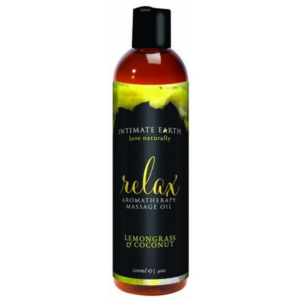Intimate Earth Relax Massage Oil 4oz - Sensual Massage Oils & Lotions