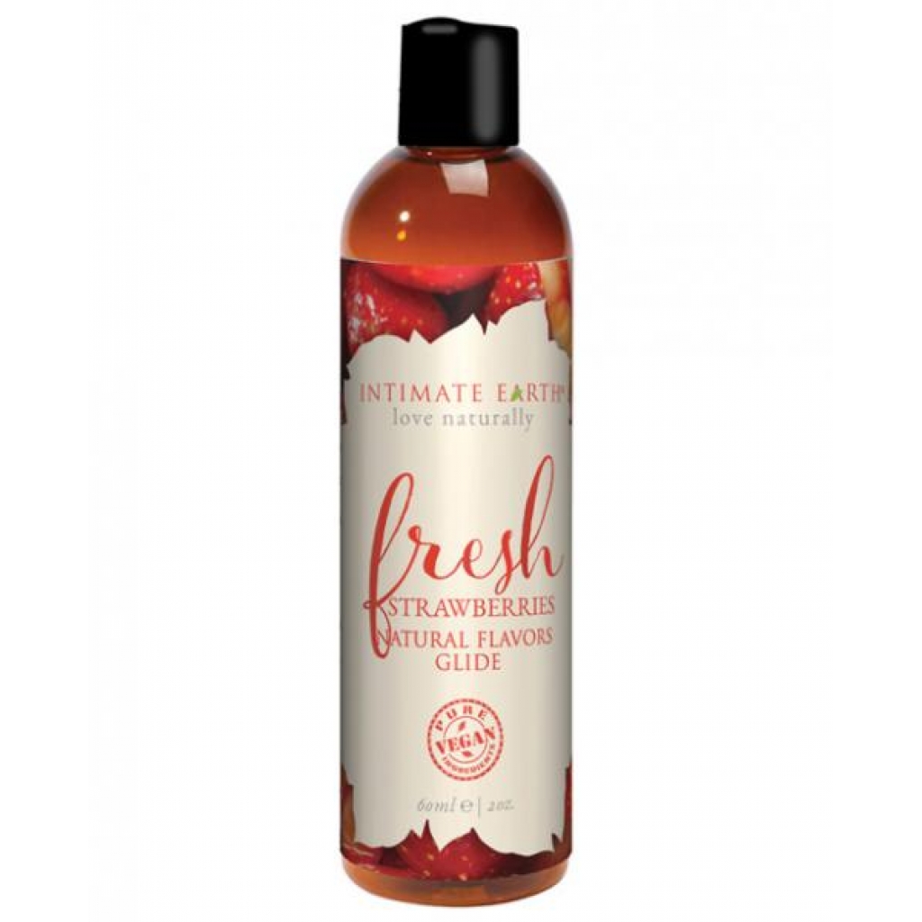 Intimate Earth Fresh Strawberries Glide 2oz - Lubricants