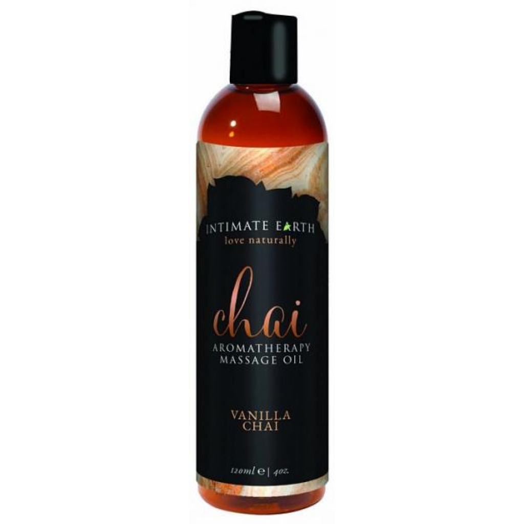 Intimate Earth Chai Massage Oil 4oz - Sensual Massage Oils & Lotions