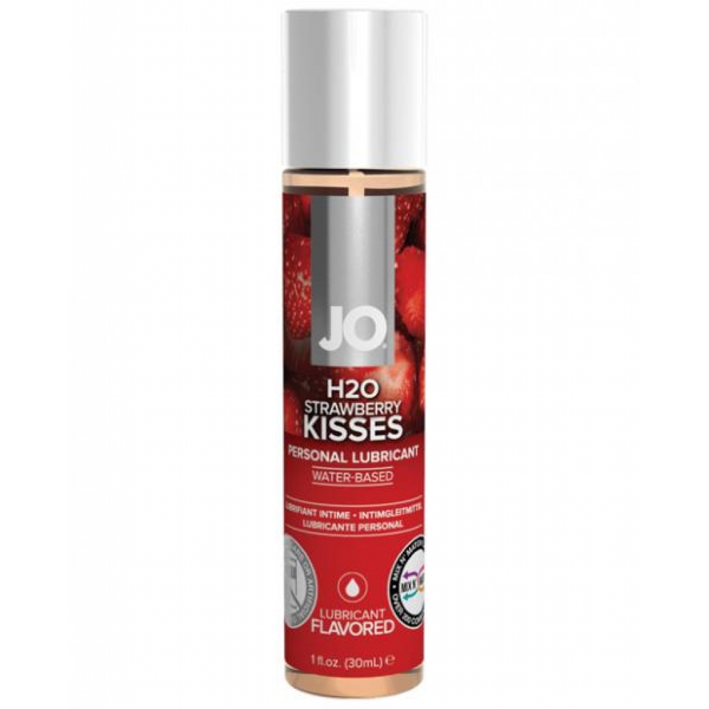 System JO H2O Flavored Lubricant Strawberry Kiss 1.oz - Lickable Body