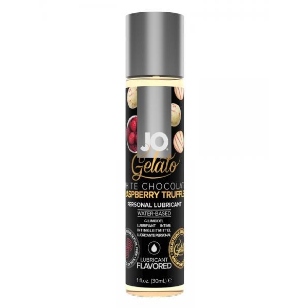 Jo Gelato White Chocolate Raspberry Truffle Water Based Lube 1 Oz - Lubricants