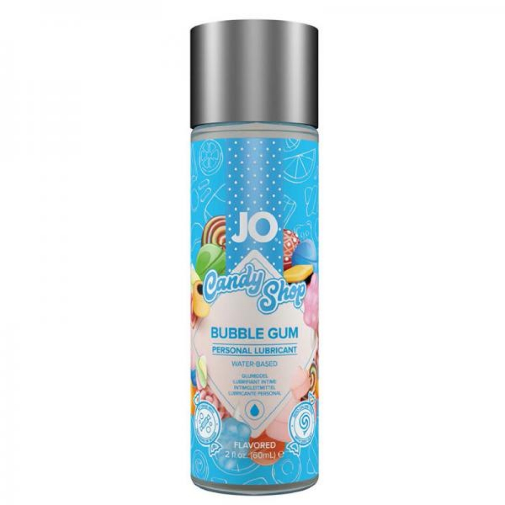 JO H2O Flavored Candy Shop Lubricant Bubble Gum 2oz - Lickable Body