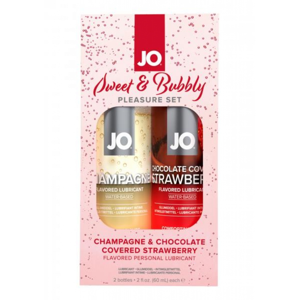 Jo Sweet & Bubbly Pleasure Set Champagne/chocolate Strawberry - Babydolls & Slips