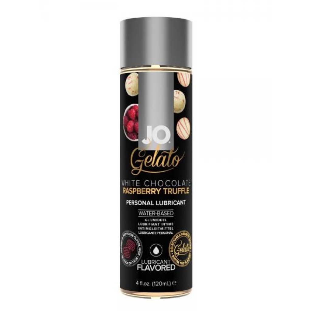 Jo Gelato White Chocolate Raspberry Truffle Water Based 4 Oz - Lubricants