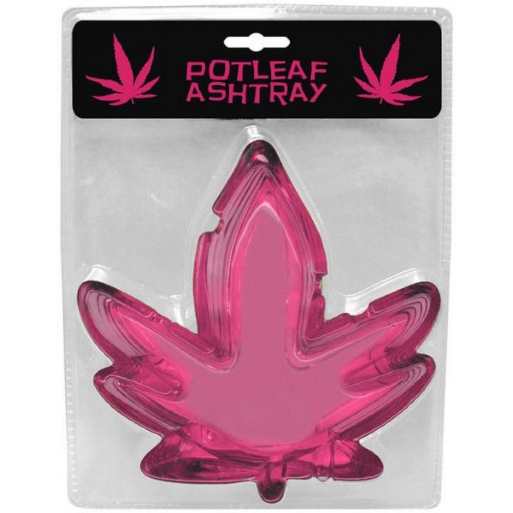 Pink Potleaf Ashtray - Gag & Joke Gifts