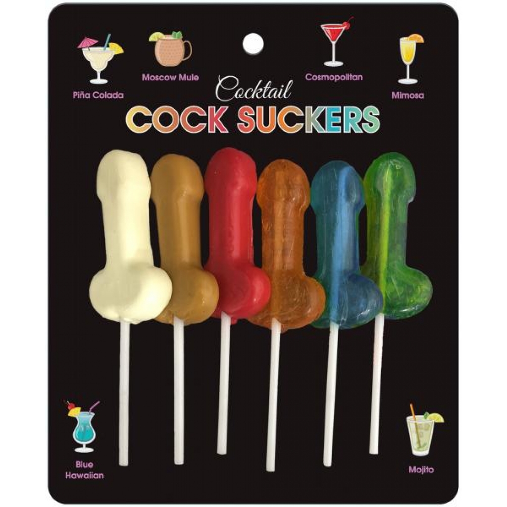 Cocktail Cock Suckers 6 Pcs - Adult Candy and Erotic Foods