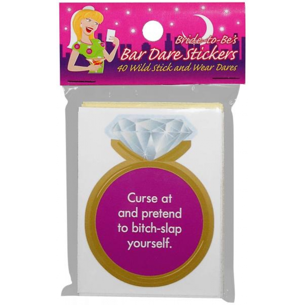 Bride-to-be Bar Dare Stickers - Gag & Joke Gifts