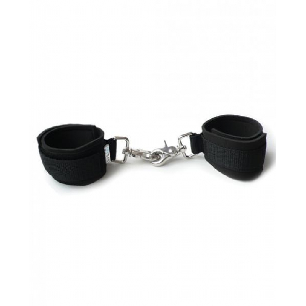 Neoprene Black On Black Cuffs - Handcuffs