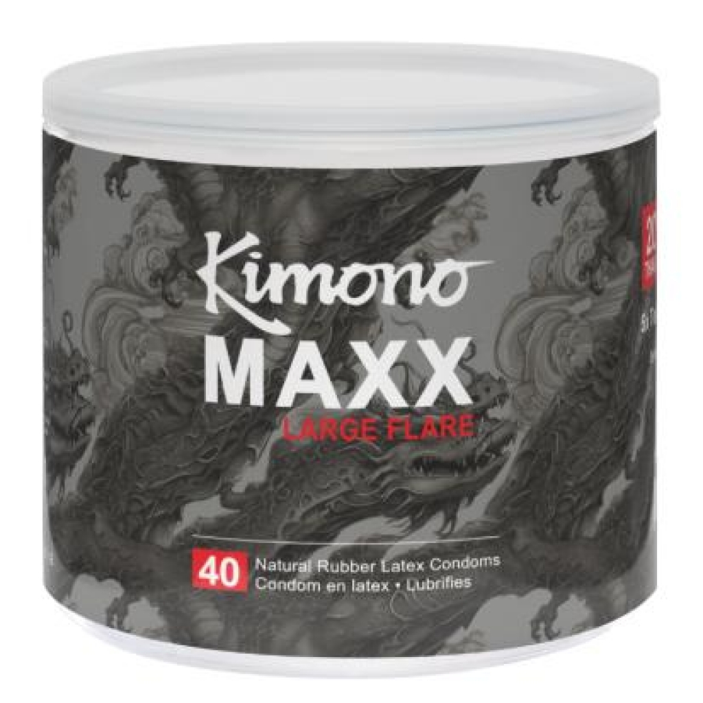 Kimono Maxx Large Flare 40ct Condoms - Premium Protection