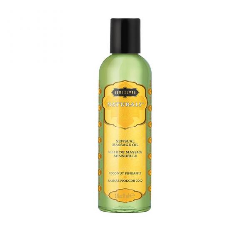 Naturals Massage Oil Coconut Pineapple 2oz - Sensual Massage Oils & Lotions