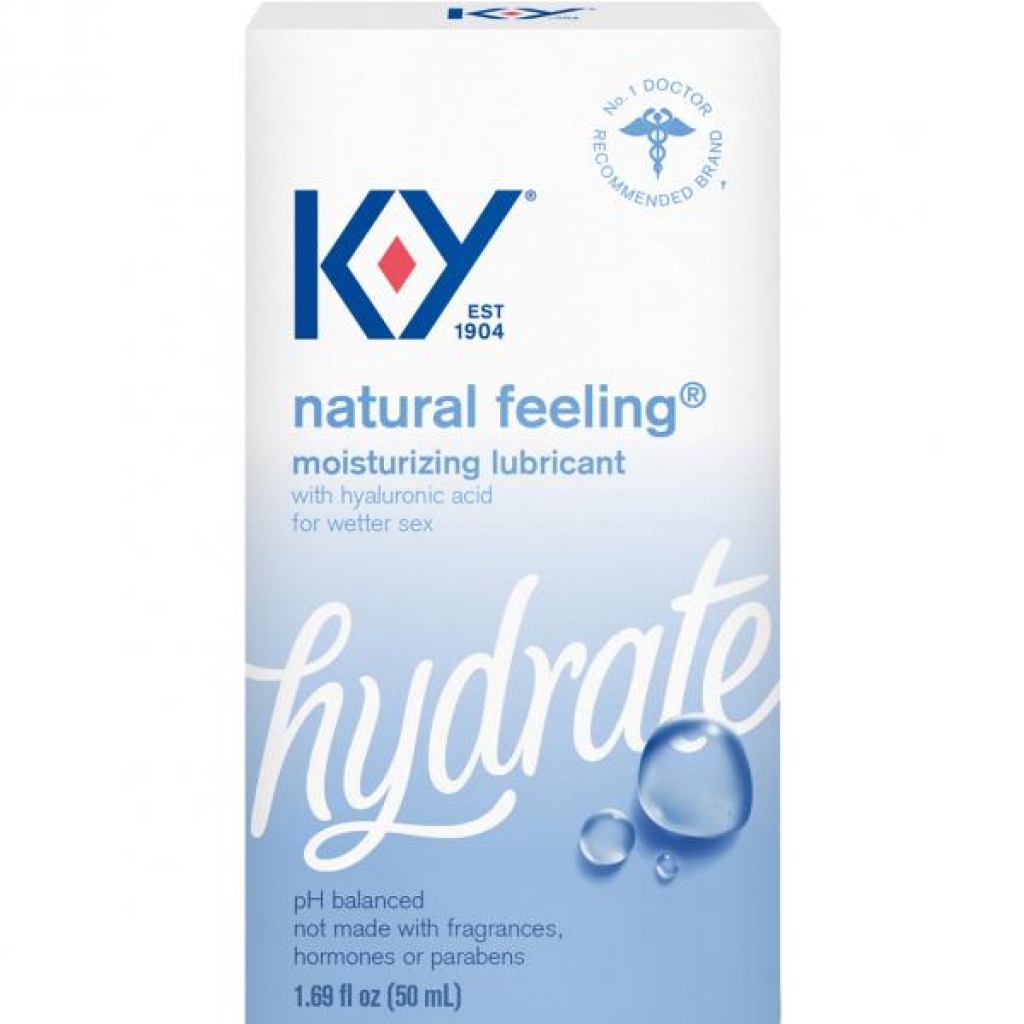 Ky Natural Feeling Lubricant W/ Hyaluronic Acid 1.69oz - Lubricants