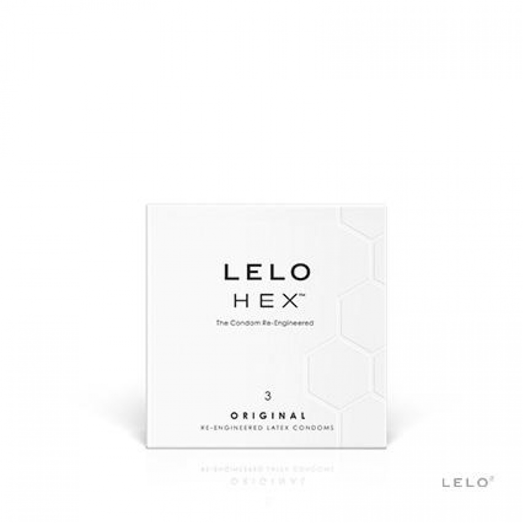 Lelo Hex Original Latex Condom 3 Pack - Condoms