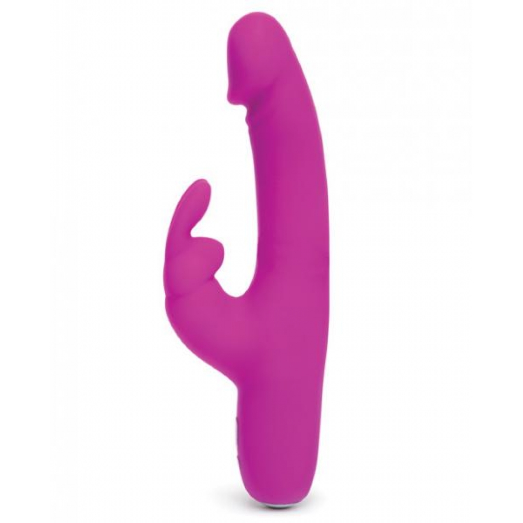 Happy Rabbit Slimline Realistic Purple Vibrator - Rabbit Vibrators