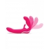 Happy Rabbit Rechargeable Pink Vibrating Strapless Strap On - Strapless Strap-ons