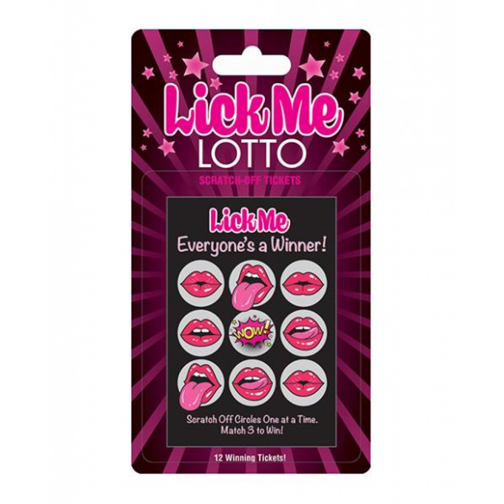 Lick Me Lotto 12 Winning Tickets - Hot Games for Lovers