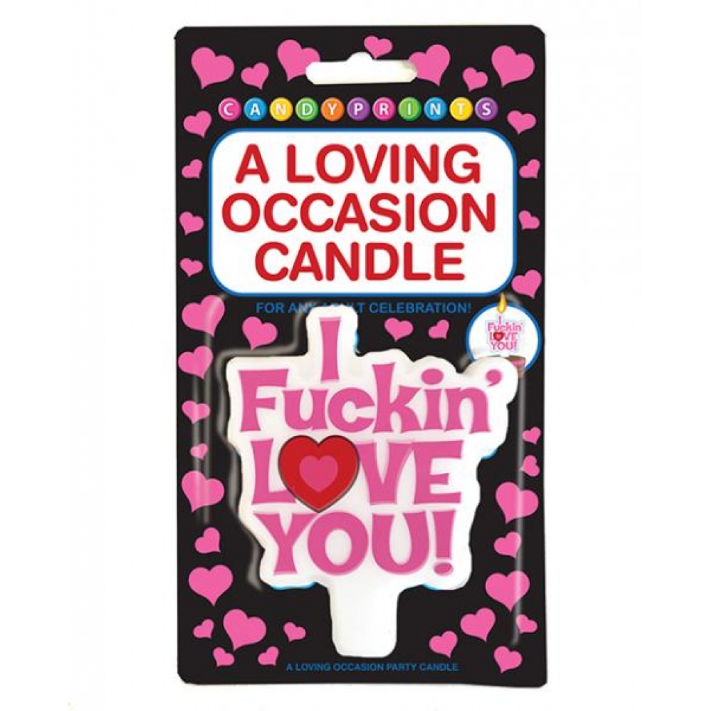 A Loving Occasion Candle I F*ckin' Love You - Hot Games for Lovers