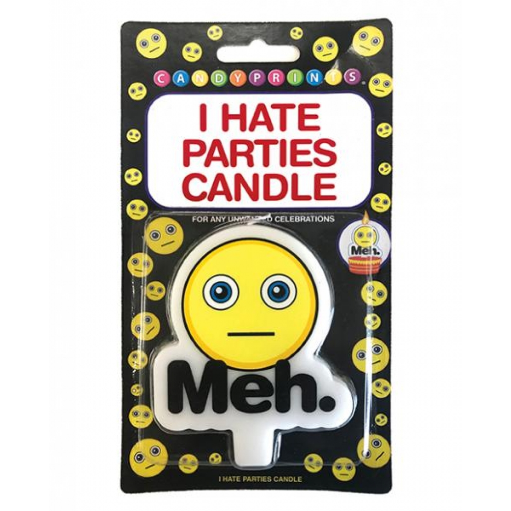 I Hate Parties Candle Meh - Gag & Joke Gifts