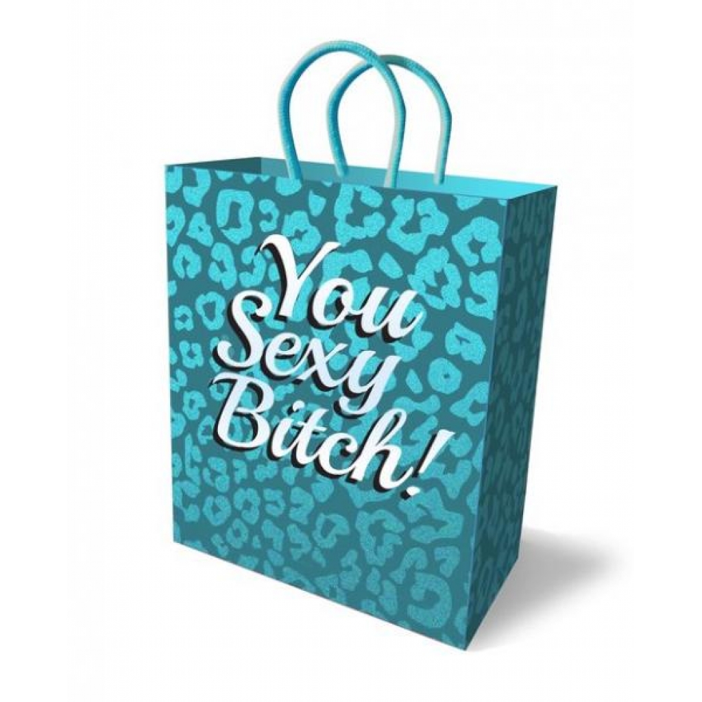 You Sexy Bitch Gift Bag Teal Blue 10 inches - Gift Wrapping & Bags