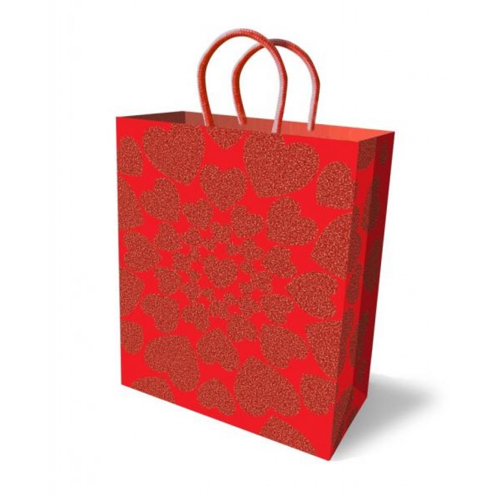 Glitter Hearts Gift Bag - Gift Wrapping & Bags