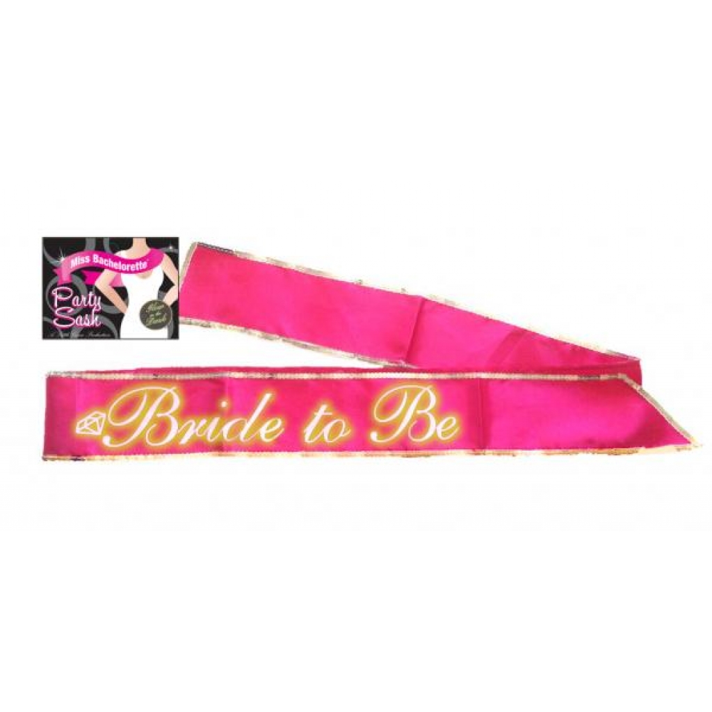 Bride To Be Sash Glow In The Dark - Party Wear