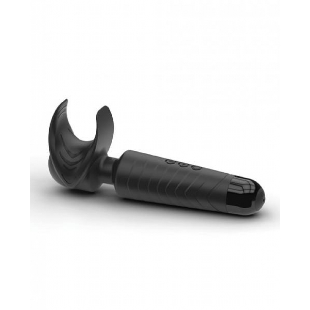 Man Wand Black Penis Head Vibrator - Body Massagers