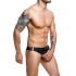 Male Basics Dngeon Cockring Jockstrap Black O/s (hanging) - Mens Underwear