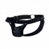 Male Basics Dngeon Peekaboo Jockstrap Black O/s (hanging) - Mens Underwear