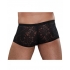 Male Power Mini Shorts Stretch Lace Black Medium - Mens Underwear