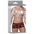 Mini Shorts Sheer Lips Black Small - Mens Underwear