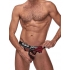 Cock Pit Cock Ring Jock Burgundy S/m - Mens Underwear