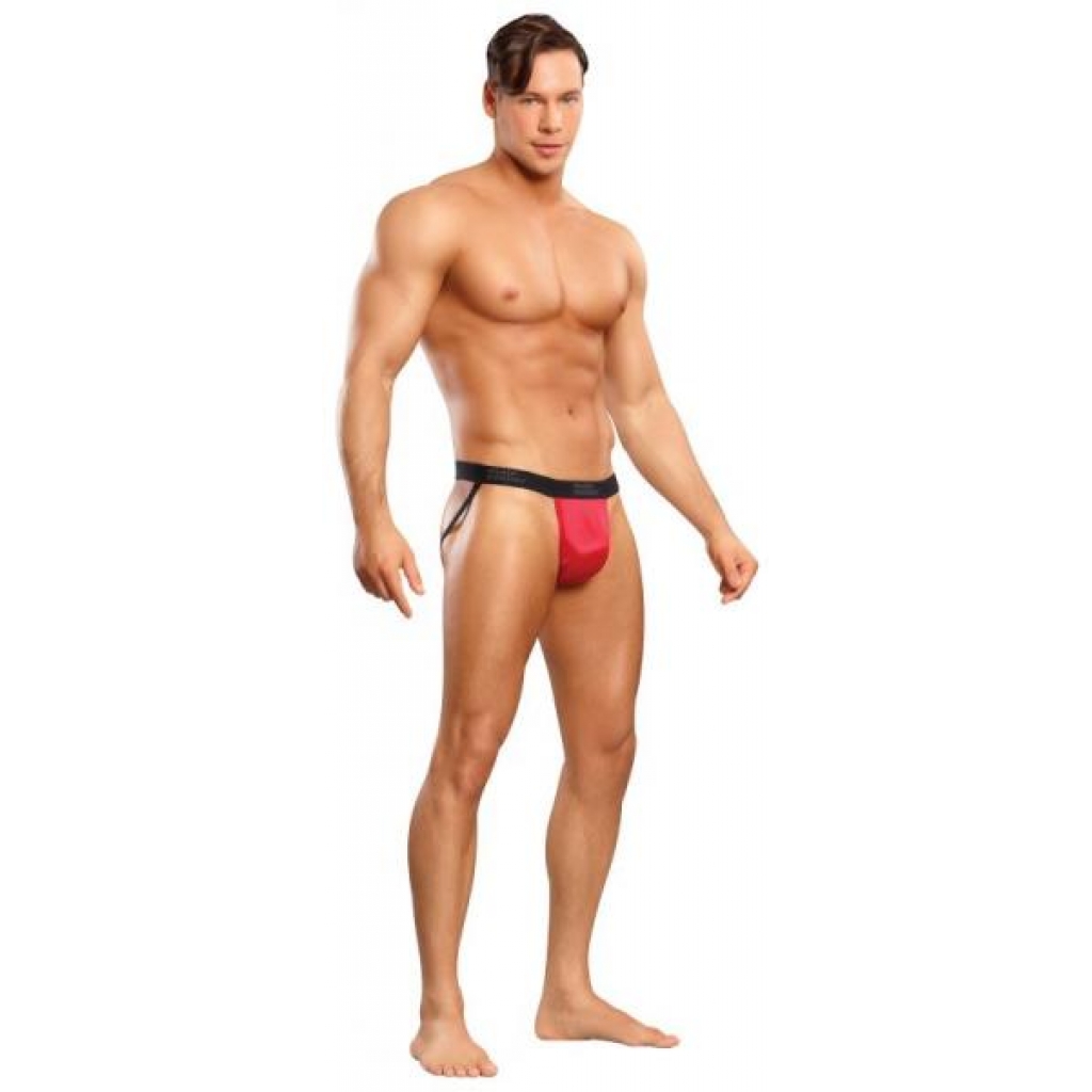 Jock Satin Lycra Red - Comfort Meets Style