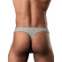 Ribbed & Ready Thong Grey S/m - Mens Underwear