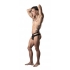 Lucifer Cutout Thong Black S/m - Mens Underwear