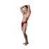 Lucifer Cutout Thong Burgundy L/xl - Mens Underwear