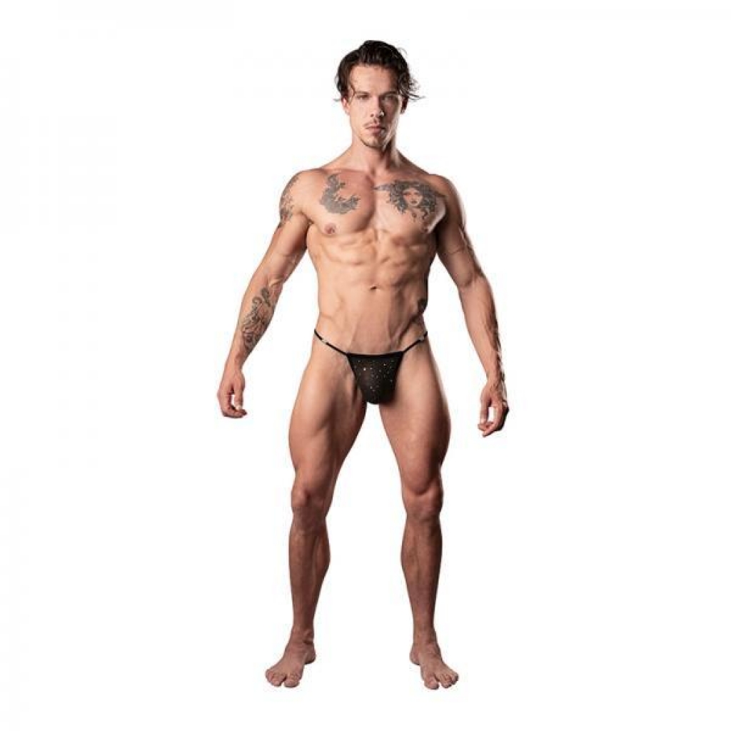 Show Stopper Posing Strap Black O/s - Mens Underwear