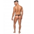 Micro Thong V Sheer Lips Black S/M - Mens Underwear