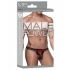 Micro Thong V Sheer Lips Black S/M - Mens Underwear