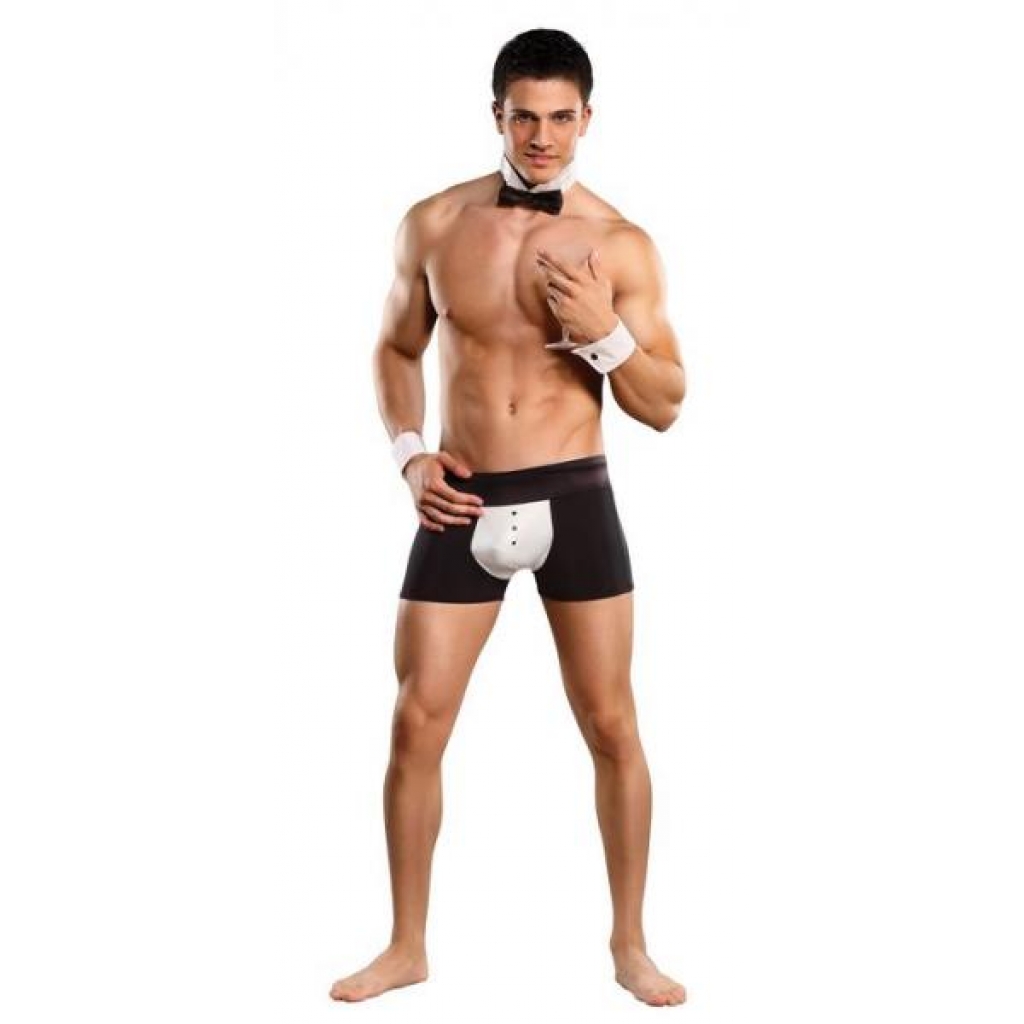 Male Power Buttler Costume S/M in Black