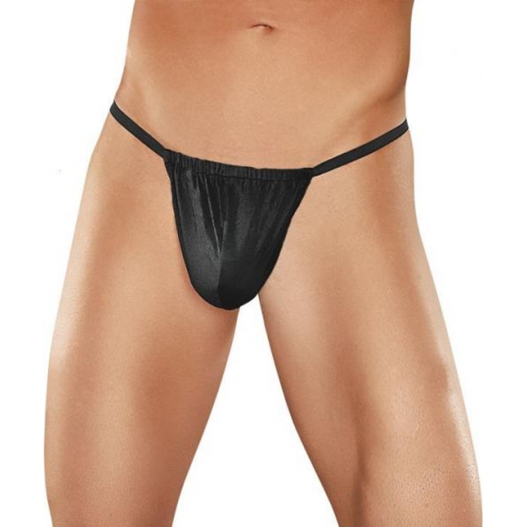 Male Power Posing Strap Black O/S - Mens Underwear