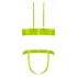 Strap Tease Bra & Crotchless Panty Neon Yellow L/xl - Bra Sets