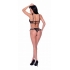 Love Star Halter Bra & Panty Set Black L/xl - Bra Sets