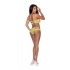 Love Star Halter Bra & Panty Set Chartreuse L/xl - Bra Sets