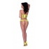 Love Star Bustier & Panty Set Chartreuse L/xl - Bra Sets