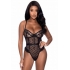 Love Star High Leg Teddy Black L/xl - Bra Sets