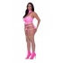 Club Candy Bra Harness & Panty Pink 2xl - Bra Sets