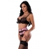 Sensual Desires Bra Cincher & Thong Mauve 2xl - Bra Sets