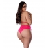 Get It Girl Teddy W/ Snap Crotch Pink 2xl - Teddies