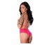 Get It Girl Teddy W/ Snap Crotch Pink L/xl - Teddies