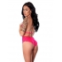 Seductive Get It Girl Teddy with Snap Crotch - Pink